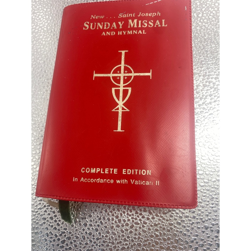 New Saint Joseph Sunday Missal and Hymnal Complete Edition Red Vatican II Book
